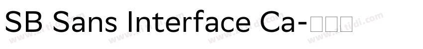 SB Sans Interface Ca字体转换 SB Sans Interface Ca字体转换